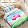 Kirby Bettwäsche Set, 1 Bettbezug & 2 Kissenbezüge Weich Bequem Schlafzimmer Heimtextil Dekor