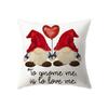 Merry Christmas Cute Dwarf Print Pattern Cushion Cover Home Living Room Sofa Decoration Polyester Pillow Pillow Cover