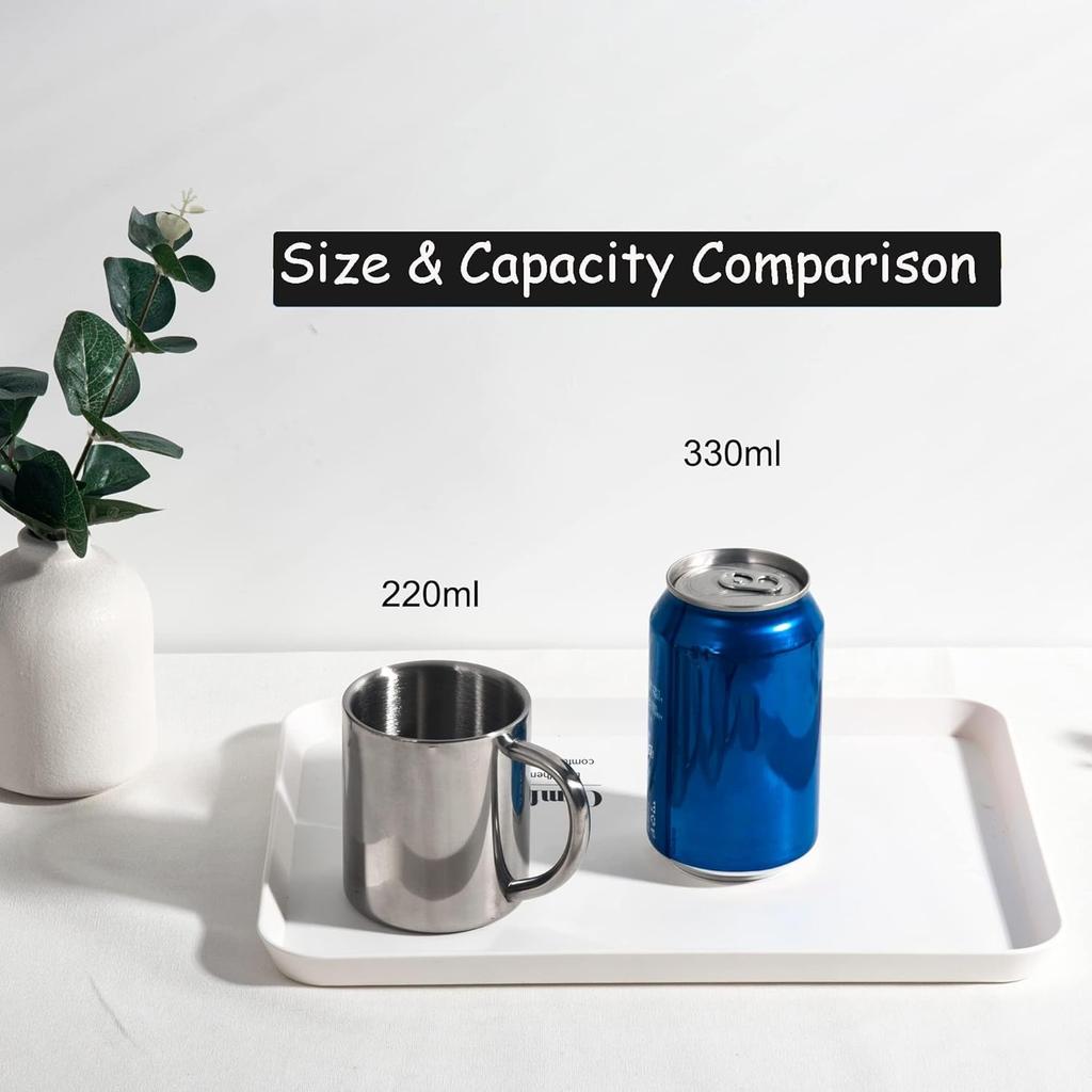 Stainless Steel Mug Coffee Cup Camping Mug Metal Coffee Tea Cup Mug Portable Milk Tea Cup Tumbler Water Mug Outdoor Drinking Cup