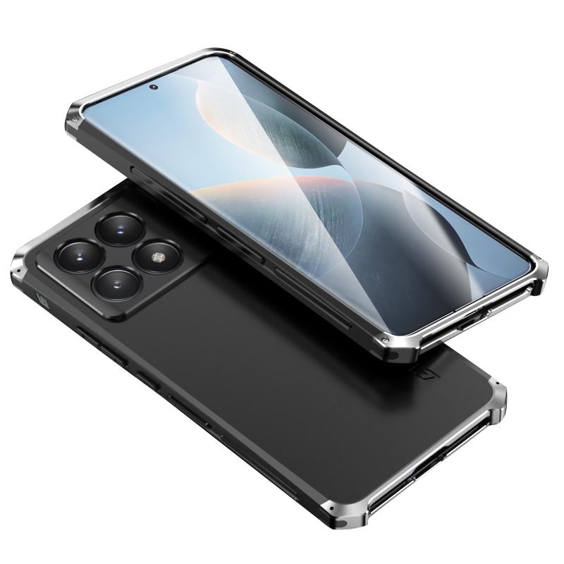 

ELEMENT BOX Чехол для телефона Xiaomi Poco F6 Pro 5G/Redmi K70 5G/K70 Pro 5G Противоударный чехол Black/Silver