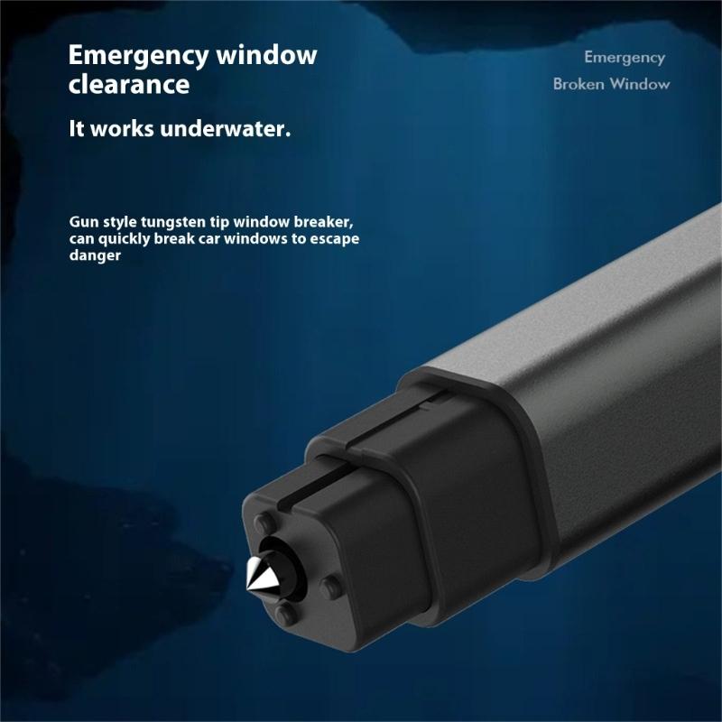 Multipurpose Emergency Escape Tools For Automobiles With Window Breaker And Static Eliminators Keychain