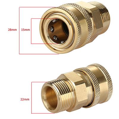 Hochdruckreiniger-Schnellkupplungsanschlüsse M22 14/15 mm bis 1/4 3/8 Zoll Hochdruckreiniger