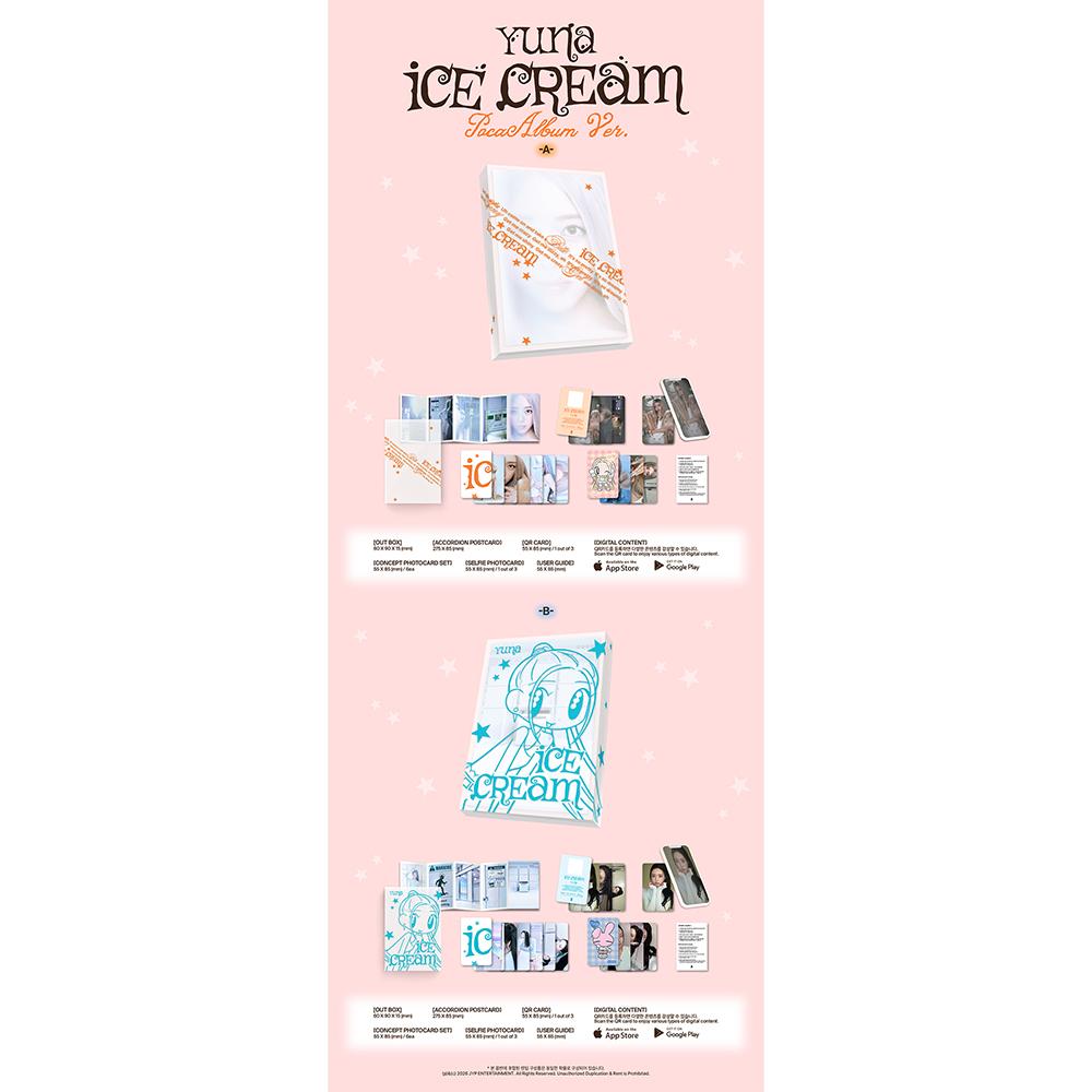 (ITZY) YUNA - Ice Cream (POCAALBUM A/B Ver.)