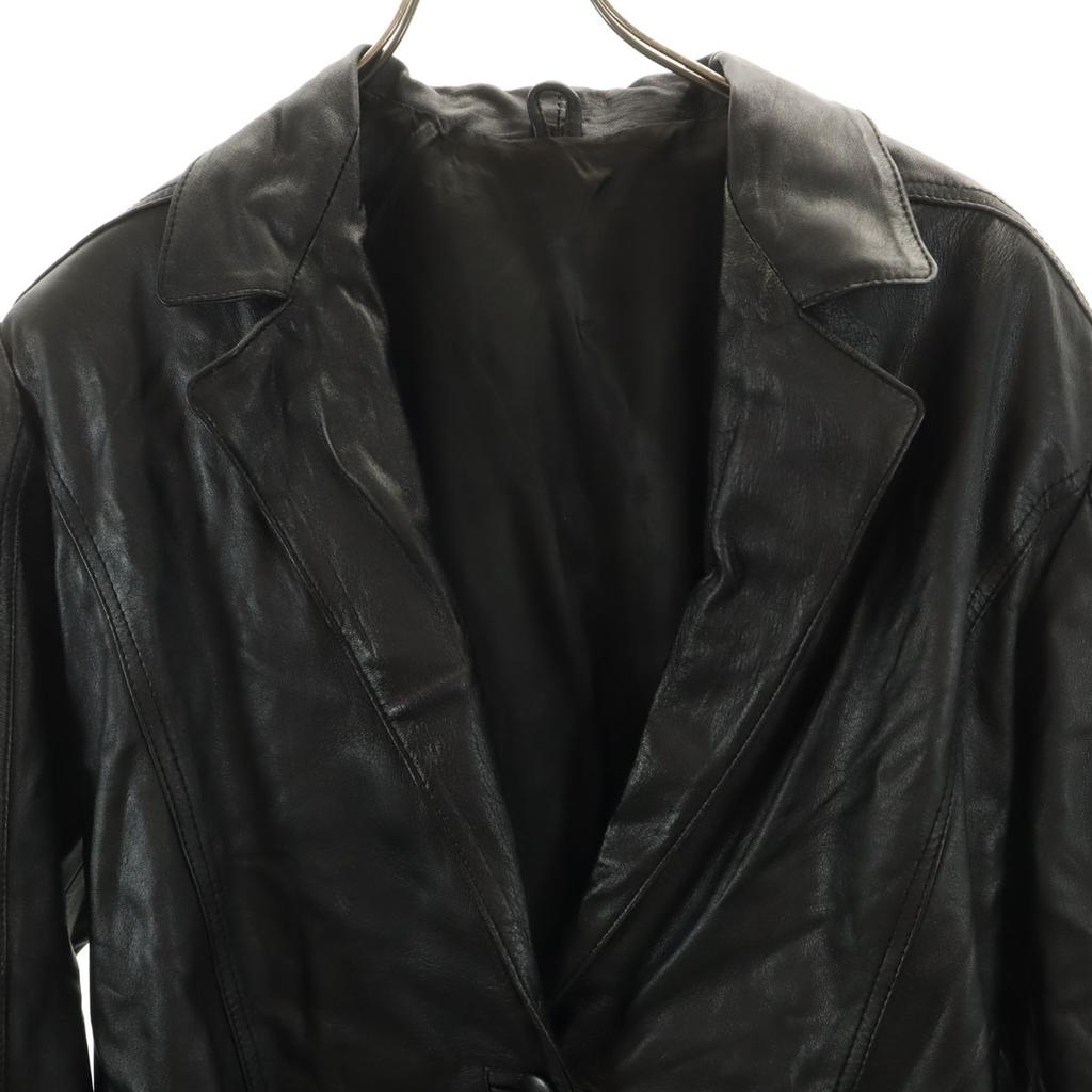 VALVERDE Made In Italy Genuine Leather Leather Coat 40 Black Women Used