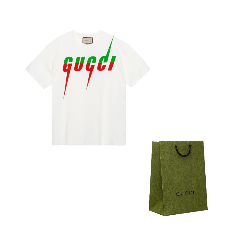 GUCCI Men`s Cotton Blade T-shirt White