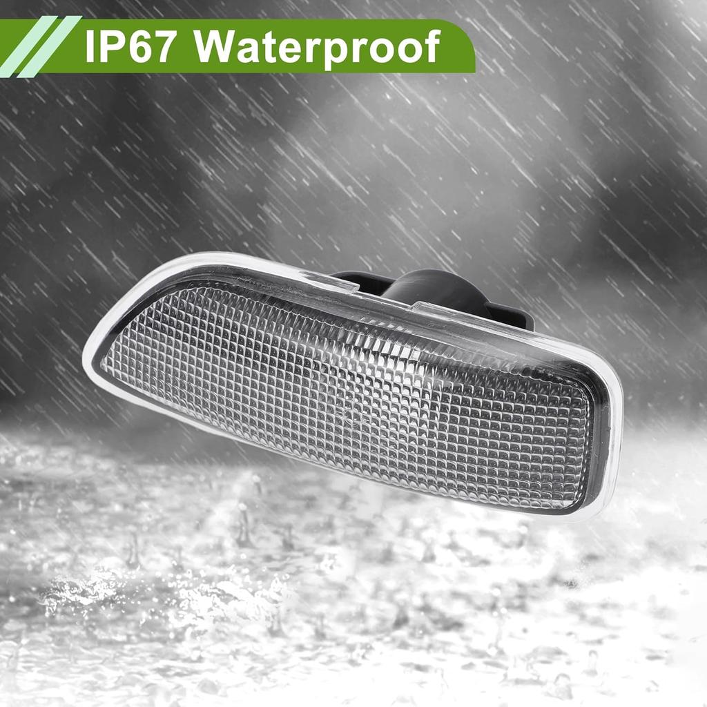 No.30722642 Side Marker Light Cover for VOLVO S60 2001-2009 Waterproof White Blinker Corner Parking Light Turn Signal Light Lens Plastic 1 Pcs