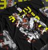 Chainsaw Unisex Denji Chainsaw Graphic Tshirt Unisex Black Blood Splatter Streetwear