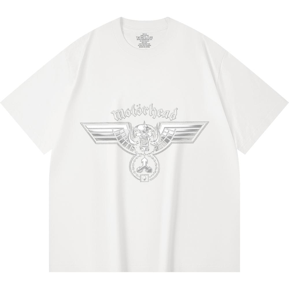 230 g/m² 100% Baumwolle Heavy Metal T-Shirt Rockband Beliebte Musik Druck Unisex Schweres Baumwoll-T-Shirt