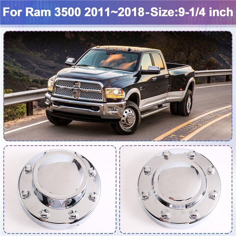 Front& Rear Dually Chrome Wheel Center Hub Cap Covers 68081010AA, 68081015AC For Dodge Ram 3500 2011-2018