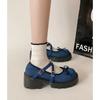 Fashion Spring Autumn Women Mary Jane Shoes Fashion Shallow Buckle Ladies Pumps Elegant Outdoor Thick Heel Shoes Platform Shoes