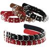 PU kožený gotický náhrdelník obojok Sexy špica okrúhly prsteň Kľúčna kosť Punk Rock Retiazka Choker Opasok Nastaviteľný golier Choker Cosplayer Halloween doplnok