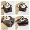PU Leather Shoulder Bags Retro American Style Rivets Buckle Crossbody Bag Fashion Design Korean Style Locomotive Style Underarm CLE