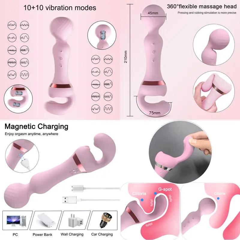 Noiseless Cork For Women Chocho Sucking Vibrator Am Vagina And Anus Adult For Women Men Couple Realistic Masturbated