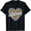 Astros Heart Graphic Leopard Outfits For Women And Girls T-Shirt(1)