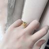 Retro Light Luxury Hand-held Flower Olive Green Brushed Wrap Ring Fashionable and Versatile Temperament