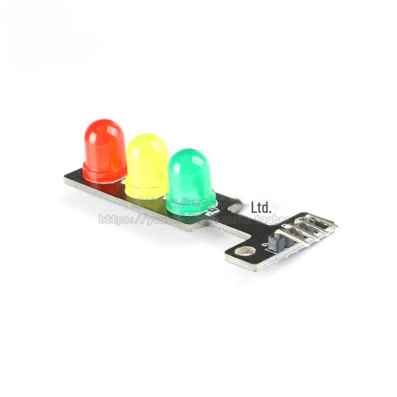 5V Three-Color LED Traffic Light Module: Red, Green, Yellow for Electronic Projects