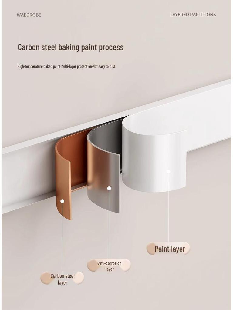 Retractable Wardrobe & Cabinet Organizer: Space-Saving Pull-Out Partition for Clothes & Shoes