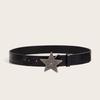 Belt Women'S American Retro Decorative Jeans Skirt Style Personality Belt Subculture Black Belt