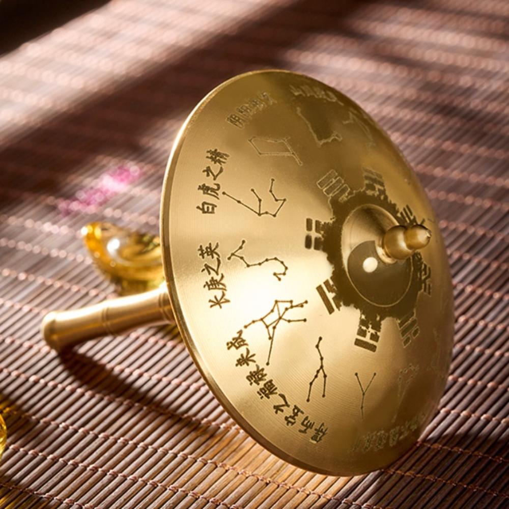 Traditional Brass Umbrella Statue Unique Decorative Umbrella  Office Display