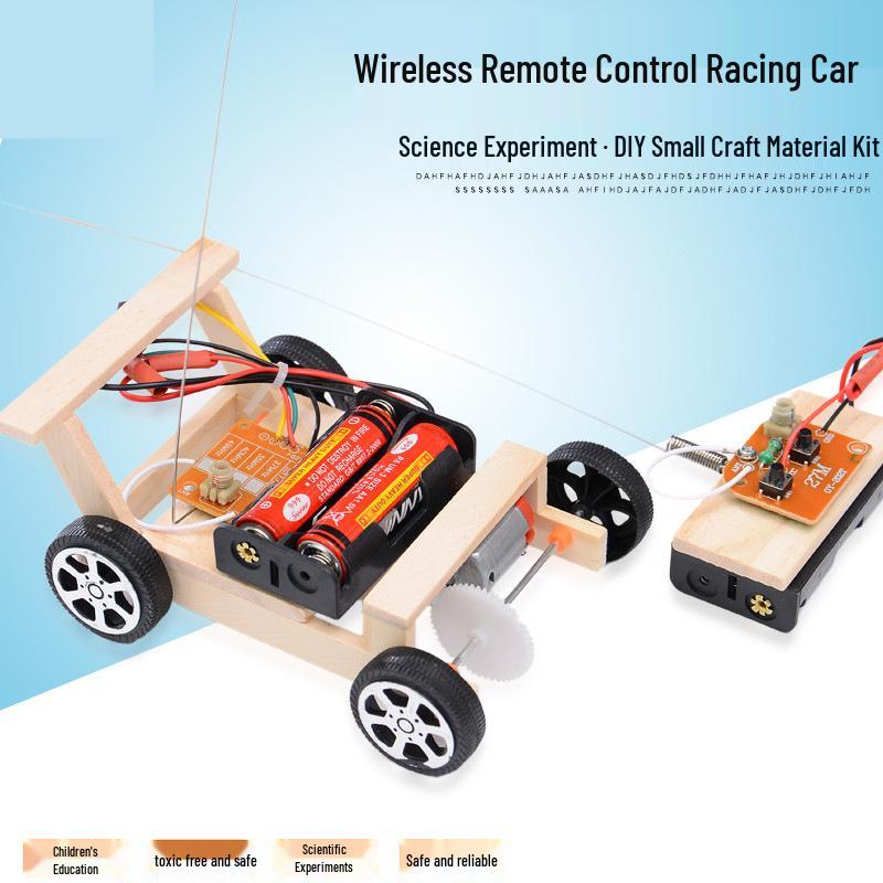 DIY Solar Remote Control Racing Car Kit for Students - Children s Electric Science and Technology Project
