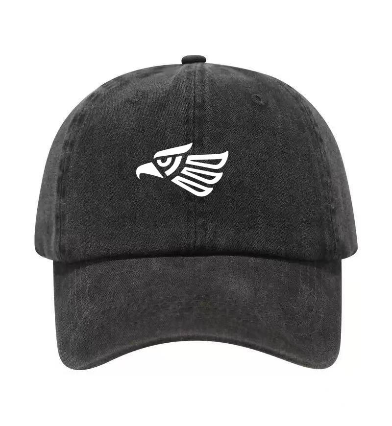 Mexican Eagle Printed Washed Cotton Adjustable Baseball Cap Classic Snapback Dad Hat Breathable Golf Fishing Outdoor Sun Cap