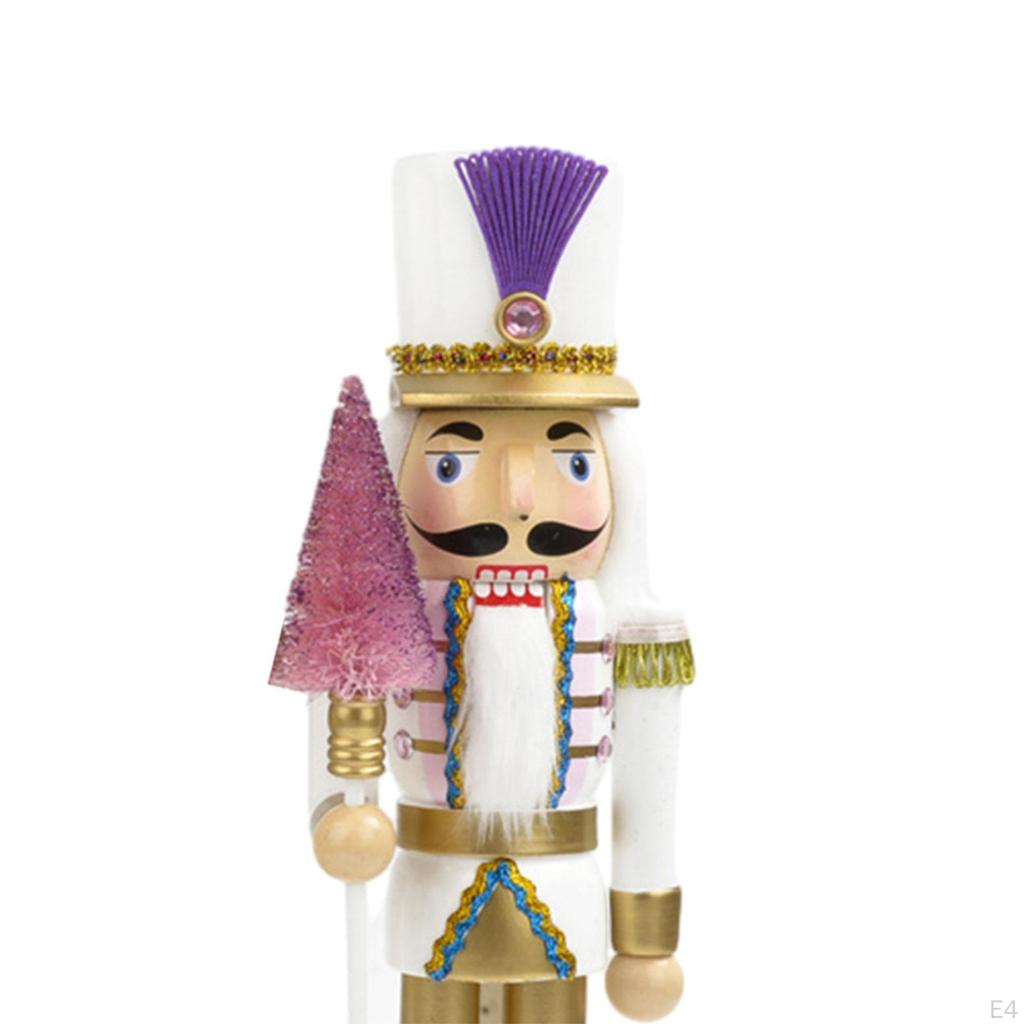 Pieces Christmas Wooden Nutcracker Decorations Soldier for Birthday