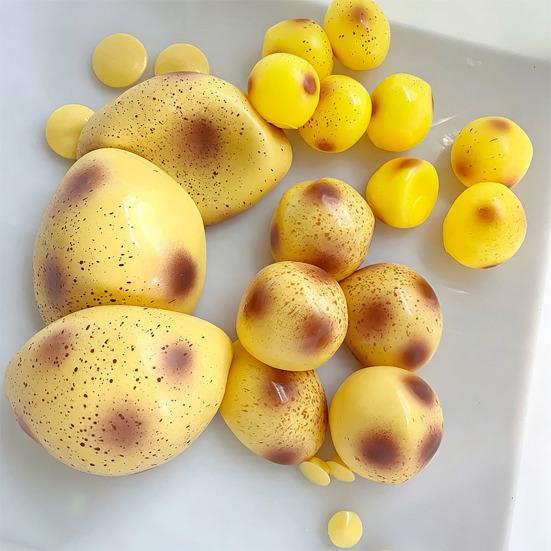 Stress Relief Toy Realistic Mashed Potato Skin Soft Filled Fidget Toy Slow Recovery Dough