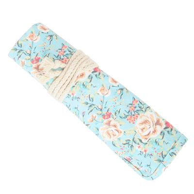 Tužka Roll Curtain Canvas 20-ti dírkový štětec Úložný sáček Školní potřeby