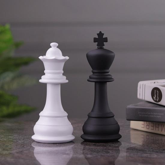 22.47 Cm Set Rege Regină Șah Regal Perfect pentru Cosplay, Petreceri în Costume, Evenimente Nuntă Luxos Cel Mai Bun Cadou pentru Cupluri, Halloween