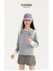 Tao Town Mädchen Herbst Gestreiftes Langarm-T-Shirt - Lässige Mode Basisschicht für Kinder
