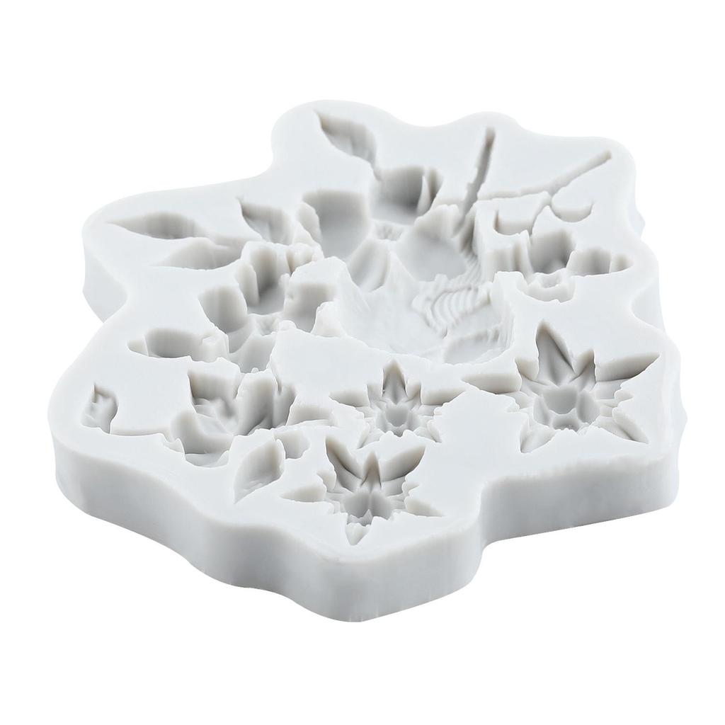 Magpie Silicone Mold Flower Twigs Fondant Molds Cake Decorating Tools Cupcake Topper Candy Resin Clay Chocolate Gumpaste Mold