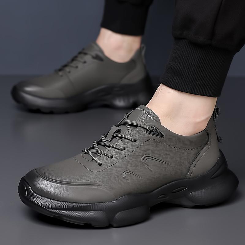Fashion Fashion Men Walking Shoes Outdoor Casual Sneakers Non-Slip Travel Hiking Shoes Solid Color Treking Footwear Simple Man Trainers