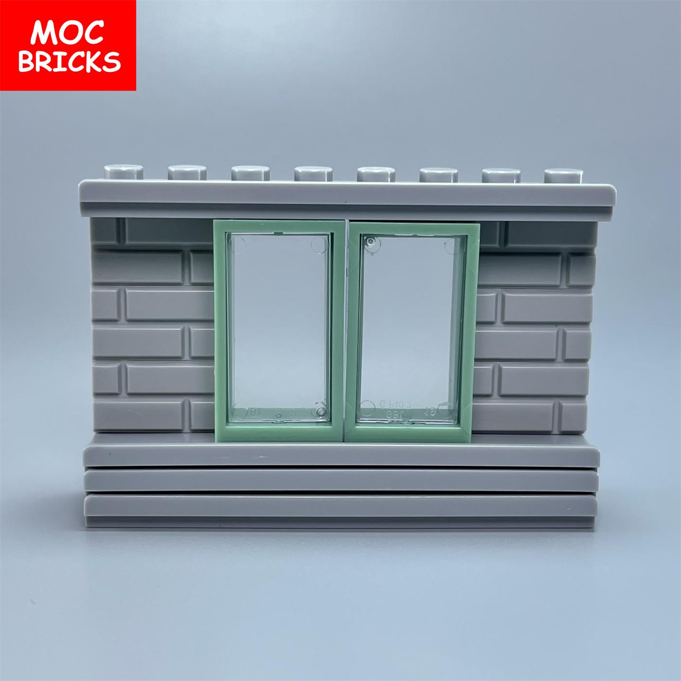 Kit MOC Stenen Schuifraam 1X2X3 Ideaal Voor Het Bouwen Van Blokken Werkt Met 60593 60602 30586 Monteert Deeltjes Kinderspeelgoed