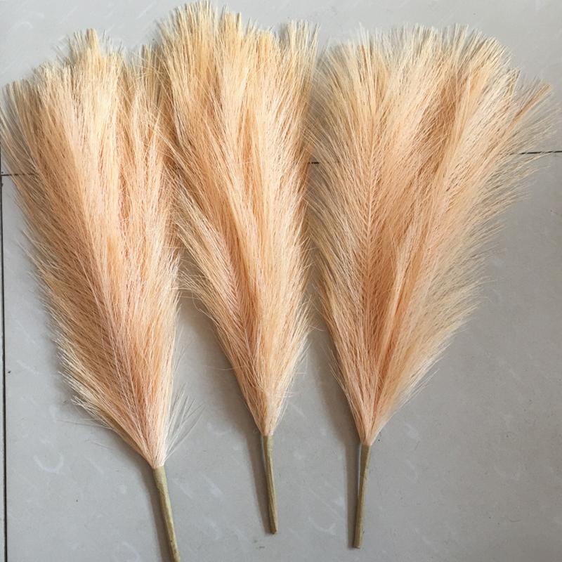45cm Pampas Grass Simulation  Reed Grass Wedding Decoration Home Bedroom Accessories Wedding Guide Photo PropBackground
