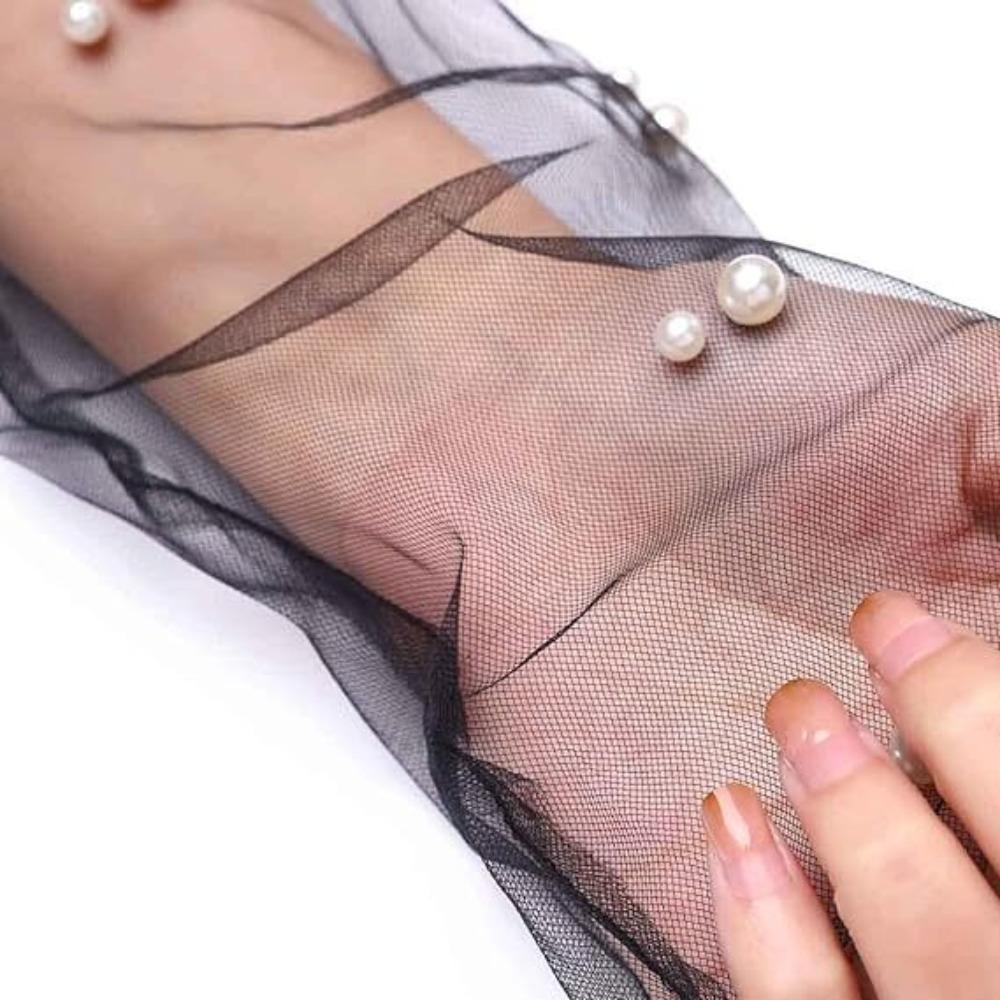 Long Bridal Gown Mittens Mesh Wedding Bridal Gloves New Costume Gloves  Gift