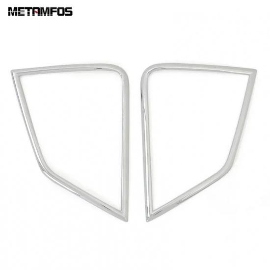 Front Bumper Fog Light Lamp Cover Trim For Mitsubishi Eclipse Cross 2017-  Chrome Foglight Protector Car Accessories