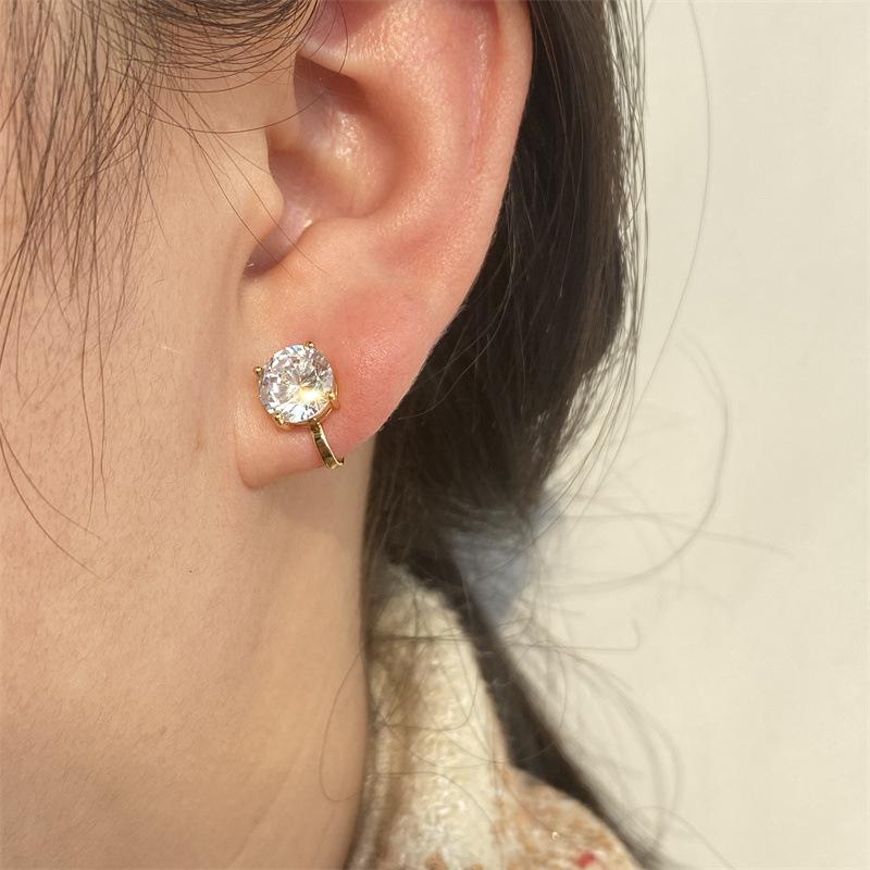 Korean Earless Zircon Earrings: Luxury, Painless, Fashionable Clips