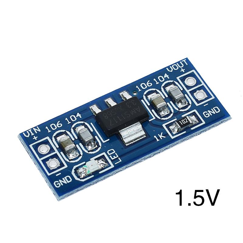 LIZAO AMS1117 Step-Down Power Module, 1.2V/1.5V/1.8V/2.5V/3.3V/5.0V Linear Regulator Board for Arduino