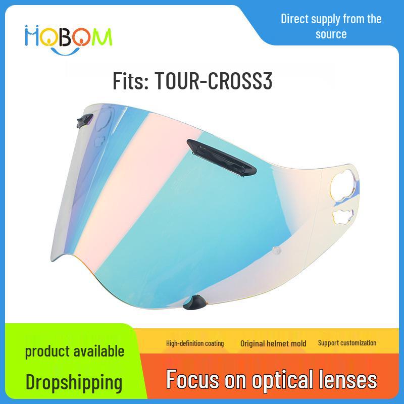 Electroplated Day/Night Visor for ARAI TOUR CROSS3, TX3, XD4 Rally Helmets