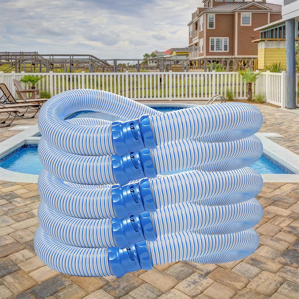 Pool Cleaner Lock Hose Replacement Kit Pool Cleaner Hose Small Hose, 1M Hose,Blue 5pc