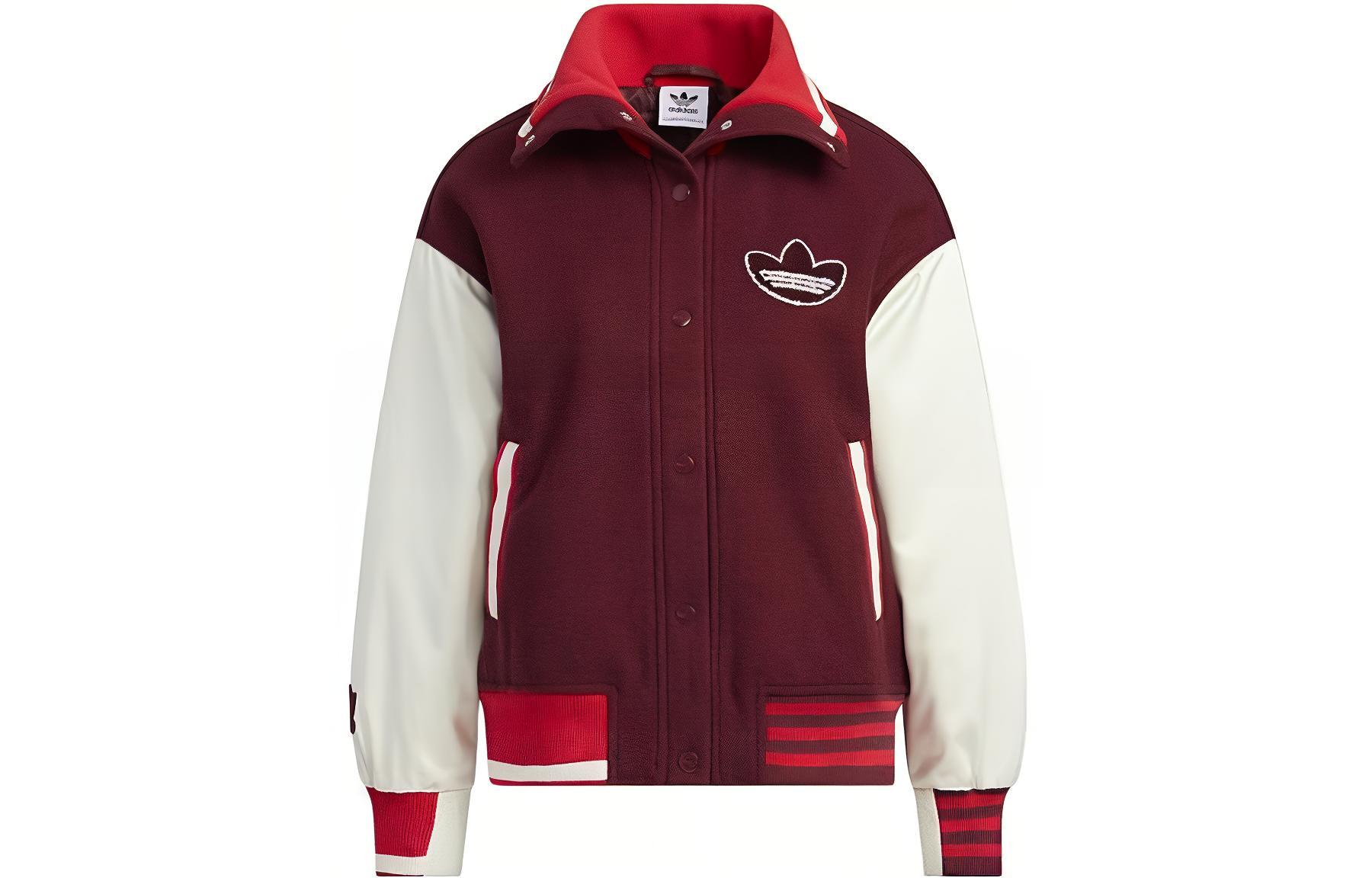 Adidas Originals Trefoil Jacket Women s Red HY4185 S