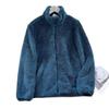Women's Trendy Winter Fleece Jacket: Solid Color, Thick, Warm, Slimming, Stand Collar, Zippered Hoodie, Short Coat.