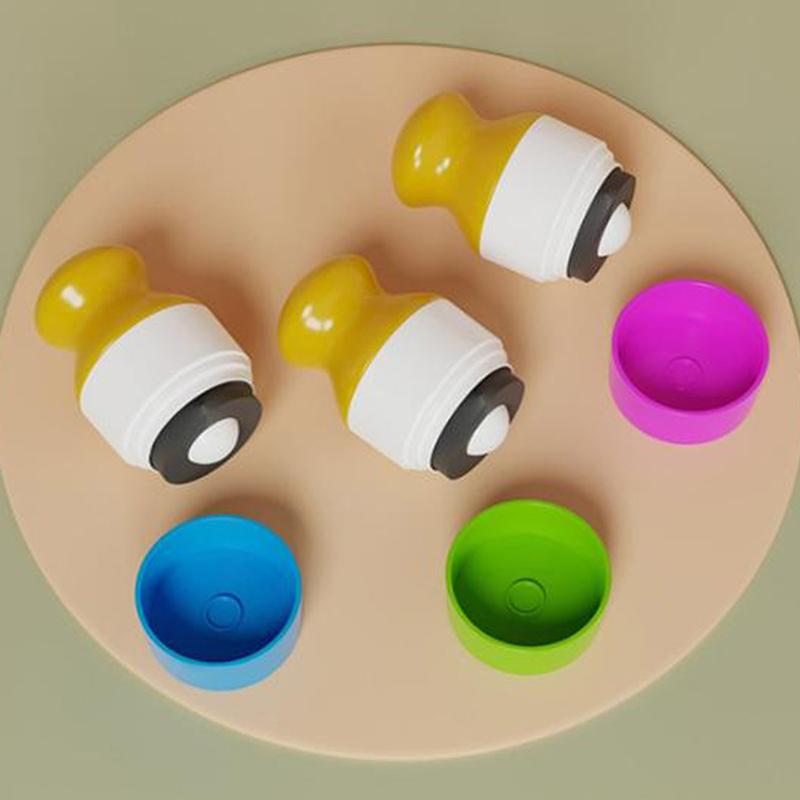 Bear Animal Shape Sunscreen Roller Applicator Refillable Stitching Isolation Lotion Cream Bottles Sunscreen Lotion Applicator