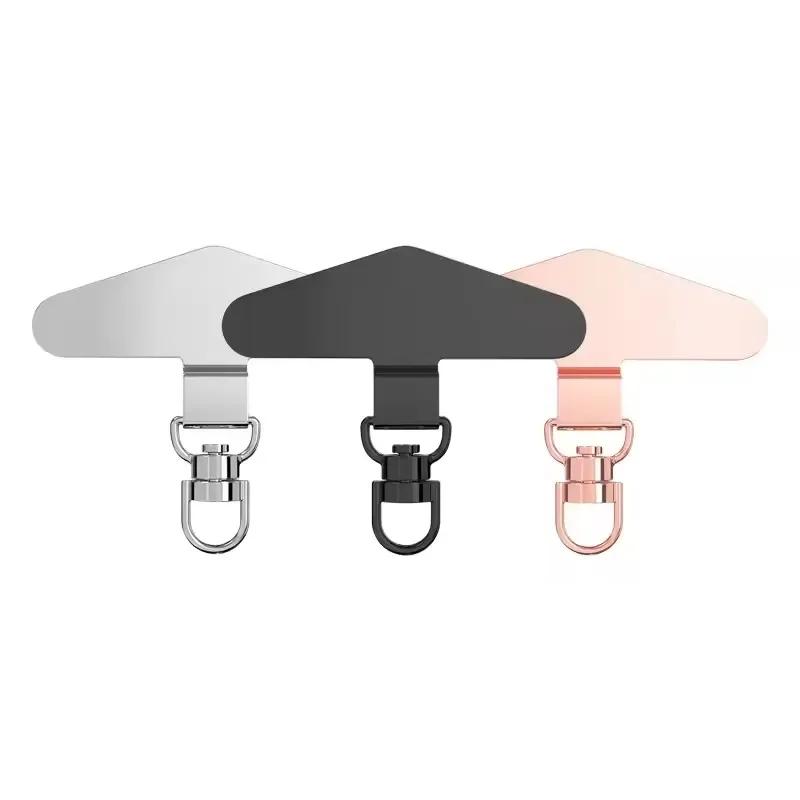 Rotatable Stainless Steel Phone Lanyard Patch Card Anti-lost Hanging Crossbody Wrist Phone Lanyard Gasket Replacement Connectors