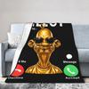 Neegy-Meme Calling Internet Brainrot Blanket Flannel Humor Gen Alpha Soft Throw Blankets for Home Couch Outdoor Multifunction