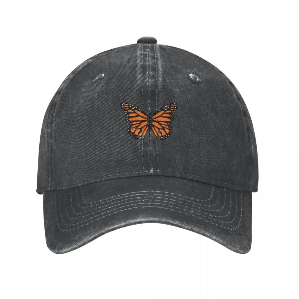Orange Monarch Butterfly Baseball Cap Funny Hat Kids Hat Cap Female Men'S