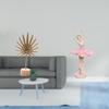 Sculpture Metal Ballerina Figurine Resin Girl Statue Shaped Crafts Nordic Creative Ornament Abstract