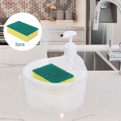 Dispensador de sabão em pó e suporte para esponjas de cozinha 2 em 1 Gadgets