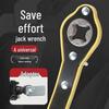Vehicle-Mounted Labor-Saving Scissor Jack Ratchet Wrench for Tire Removal