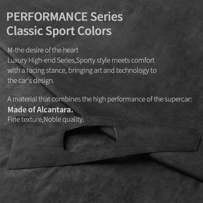 For BMW 3 Series F30 F31 F34 F35 3GT Car Multimedia Switch Knob Panel Trim Frame Sticker Made of Alcantara Interior Accessories LNYCP1
